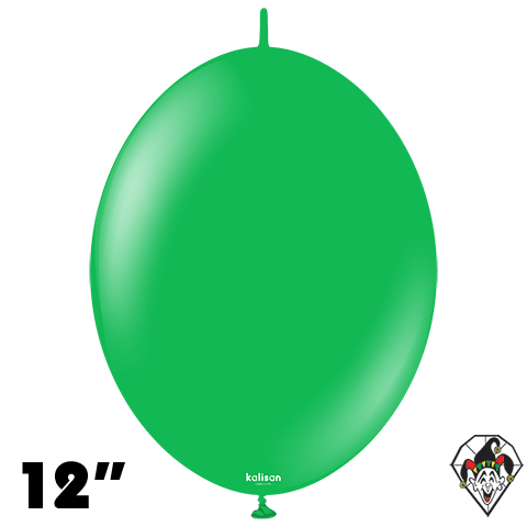 12 Inch K-Link Standard Green Balloon Kalisan 50ct