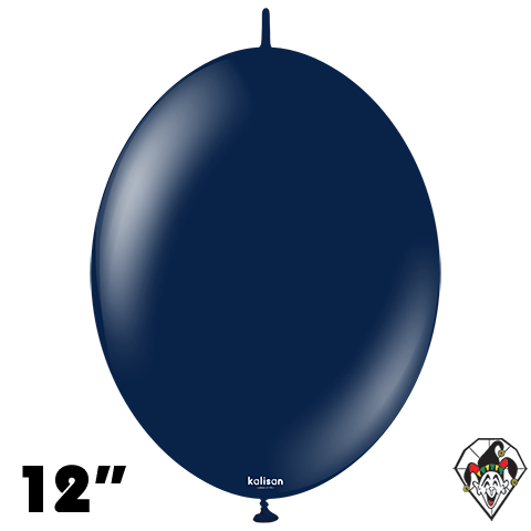 12 Inch K-Link Standard Navy Balloon Kalisan 50ct