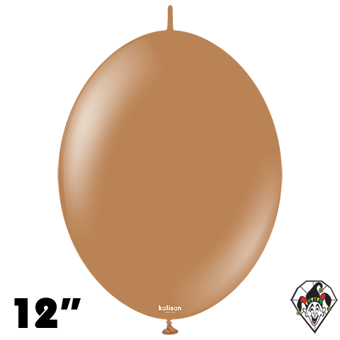 12 Inch K-Link Standard Caramel Brown Balloon Kalisan 50ct