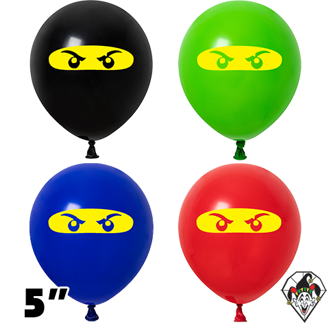 5 Inch Round Ninja L Assortment Britetex 100ct