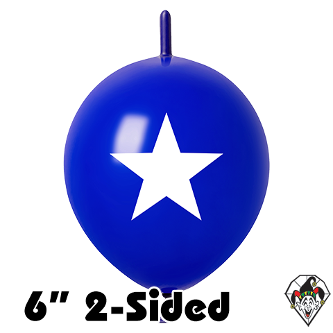 6 Inch Link Star Royal Dark Blue Britetex 50ct