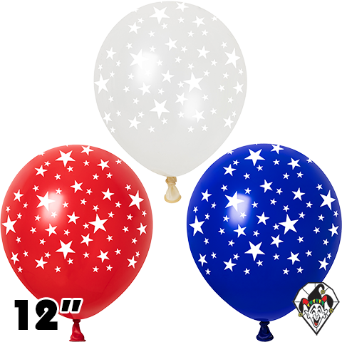 12 Inch Round Stars-A-Round Assortment Britetex 50ct