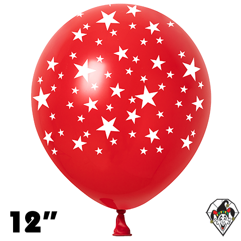 12 Inch Round Stars-A-Round Red Britetex 50ct