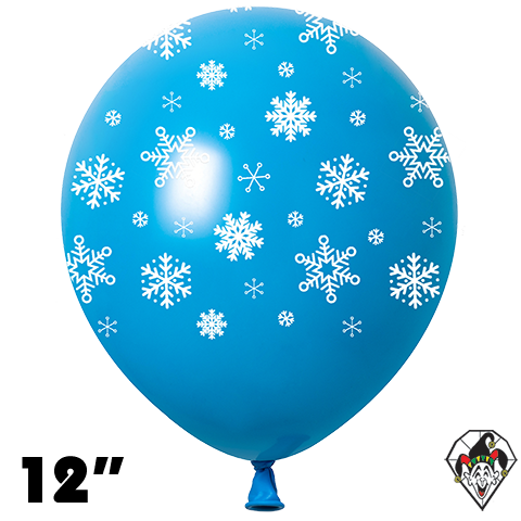 12 Inch Round Snowflakes-A-Round Blue Britetex 50ct