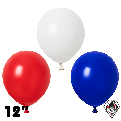 12 Inch Round Patriotic Assortment Britetex 100ct