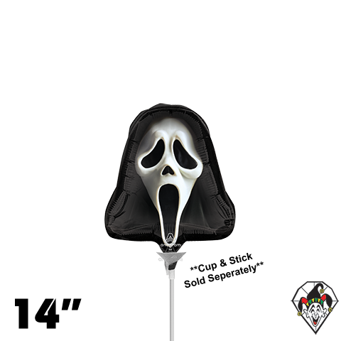 14 Inch Shape Ghost Face Foil Anagram 1ct - Balloon Only