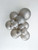 5 Inch Round Metallic Silver Balloons Tuftex 50ct