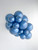 17 Inch Round Metallic Midnight Blue Balloons Tuftex 50ct