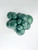 24 Inch Round Metallic Forest Green Balloons Tuftex 25ct