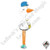 72 Inch Shape Special Delivery Stork Foil Balloon Betallic 1ct