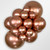 11 Inch Round Reflex Rose Gold Sempertex 50ct