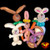 6 Inch Quick Link Bunny Assortment Revised Balloon Qualatex 50ct By Corinne Sparkles Smith