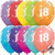 11 Inch Round Assortment 18 Sparkle-A-Round Balloon Qualatex Party Pack 6ct Colors Vary