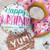 18 Inch Round Birthday Sprinkles Foil Balloon Qualatex 1ct