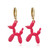 Balloon Dog Wildberry Red Earrings