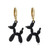 Balloon Dog Black Earrings