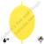 6 Inch Fashion Yellow Link-O-Loon Sempertex 50ct