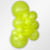 24 Inch Round Neon Yellow Sempertex 10ct