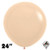 24 Inch Round Pastel Matte Malibu Peach Sempertex 10ct
