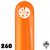 260T Standard Orange Balloon Tuftex 50ct