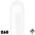 260T Crystal Clear Balloon Tuftex 50ct