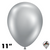 11 Inch Round Effects Silvery Balloons Tuftex 50ct