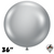 36 Inch Round Effects Silvery Balloons Tuftex 2ct