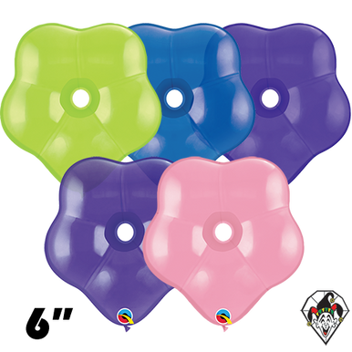 6 Inch Geo Blossom Assortment Balloon Qualatex 50ct