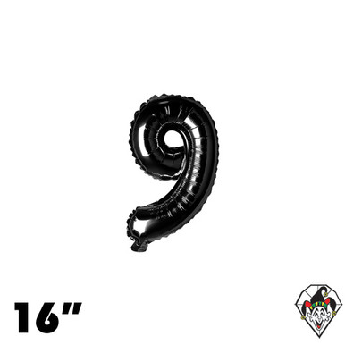 Black Foil Number Balloons (0 To 9
