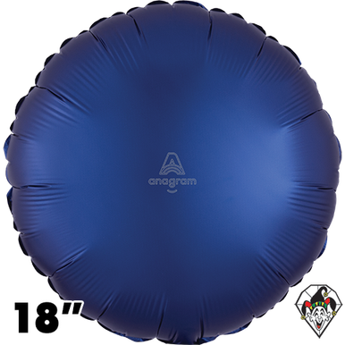 18 Inch Circle Satin Navy Balloon Anagram 1ct