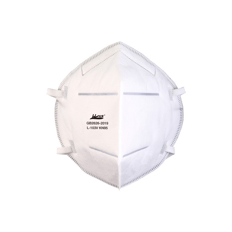 White Harley ® KN95 Respirator Face Mask - Ear Loop - 10 masks per