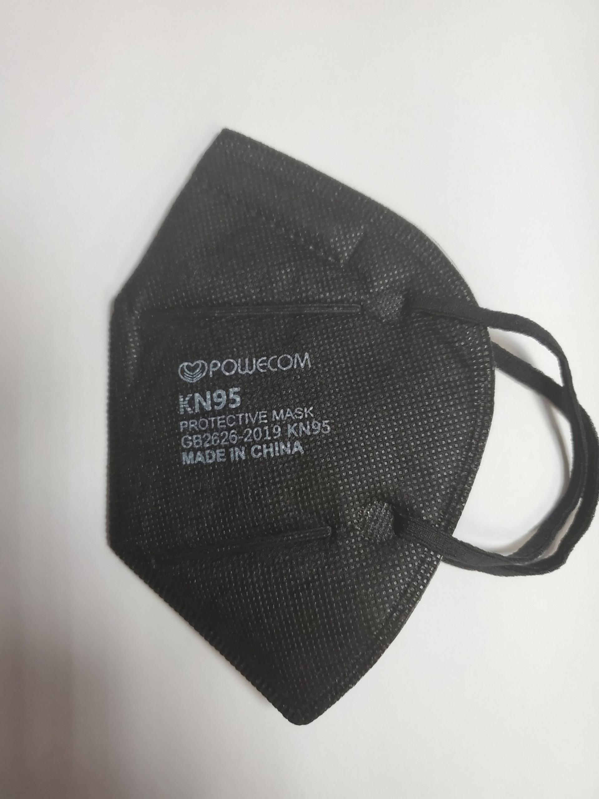 Black KN95 Face Mask CE Certified FDA Authorized Buy