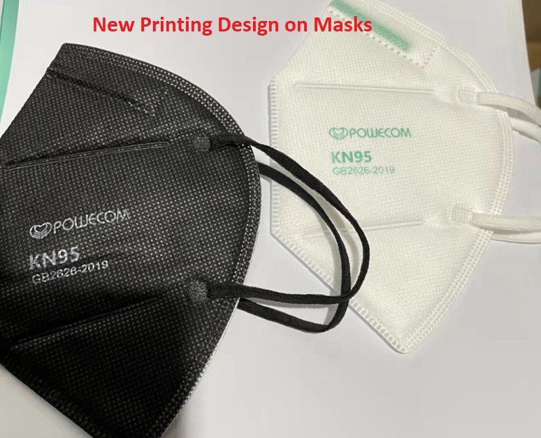 Black KN95 Face Mask CE Certified FDA Authorized Buy