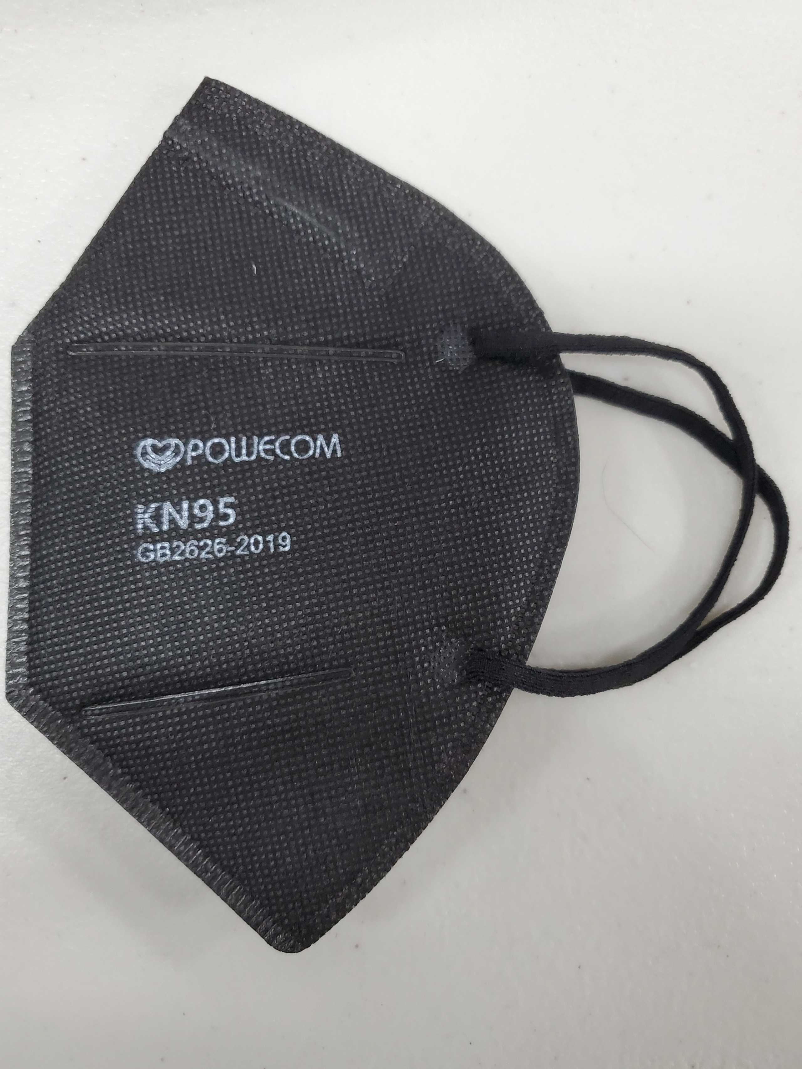 Black KN95 Face Mask - Powecom - CE Certified - FDA Authorized | Buy ...