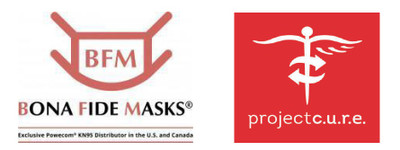 NEW YORK-BASED BONA FIDE MASKS STEPS IN TO HELP MEDICAL SUPPLY NONPROFIT PROJECT C.U.R.E. FULFILL GLOBAL NEED FOR N95 & KN95 MASKS