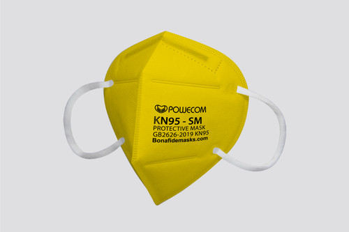 Powecom KN95 respirator mask ear loop .  Bonafidemasks is the exclusive distributor for Powecom KN95 masks in the US.  Authentic KN95