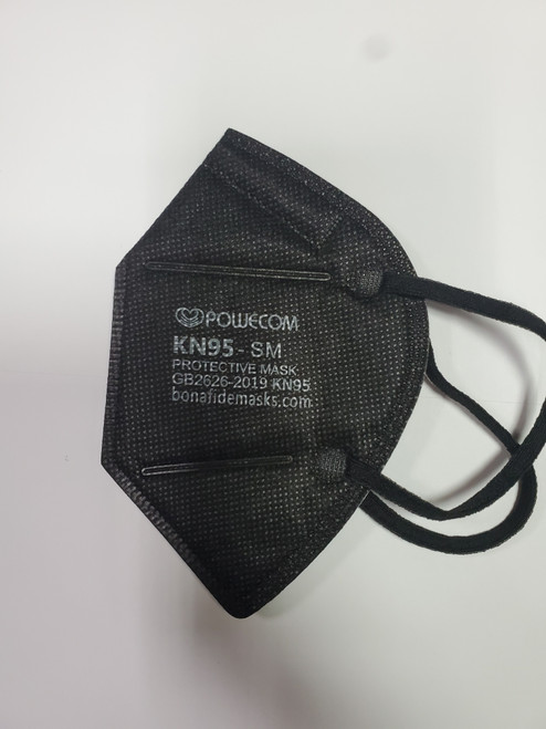 Powecom KN95 respirator mask ear loop .  Bonafidemasks is the exclusive distributor for Powecom KN95 masks in the US.  Authentic KN95