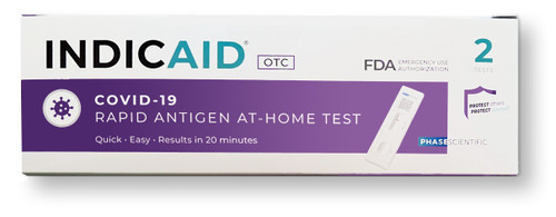 INDICAID (R) COVID-19 Antigen Rapid Test, 2 Tests per Pack