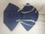 The headband straps of the Powecom KN95 denim blue mask for a comfortable fit. The headband straps of the Powecom KN95 denim blue mask for a comfortable fit.