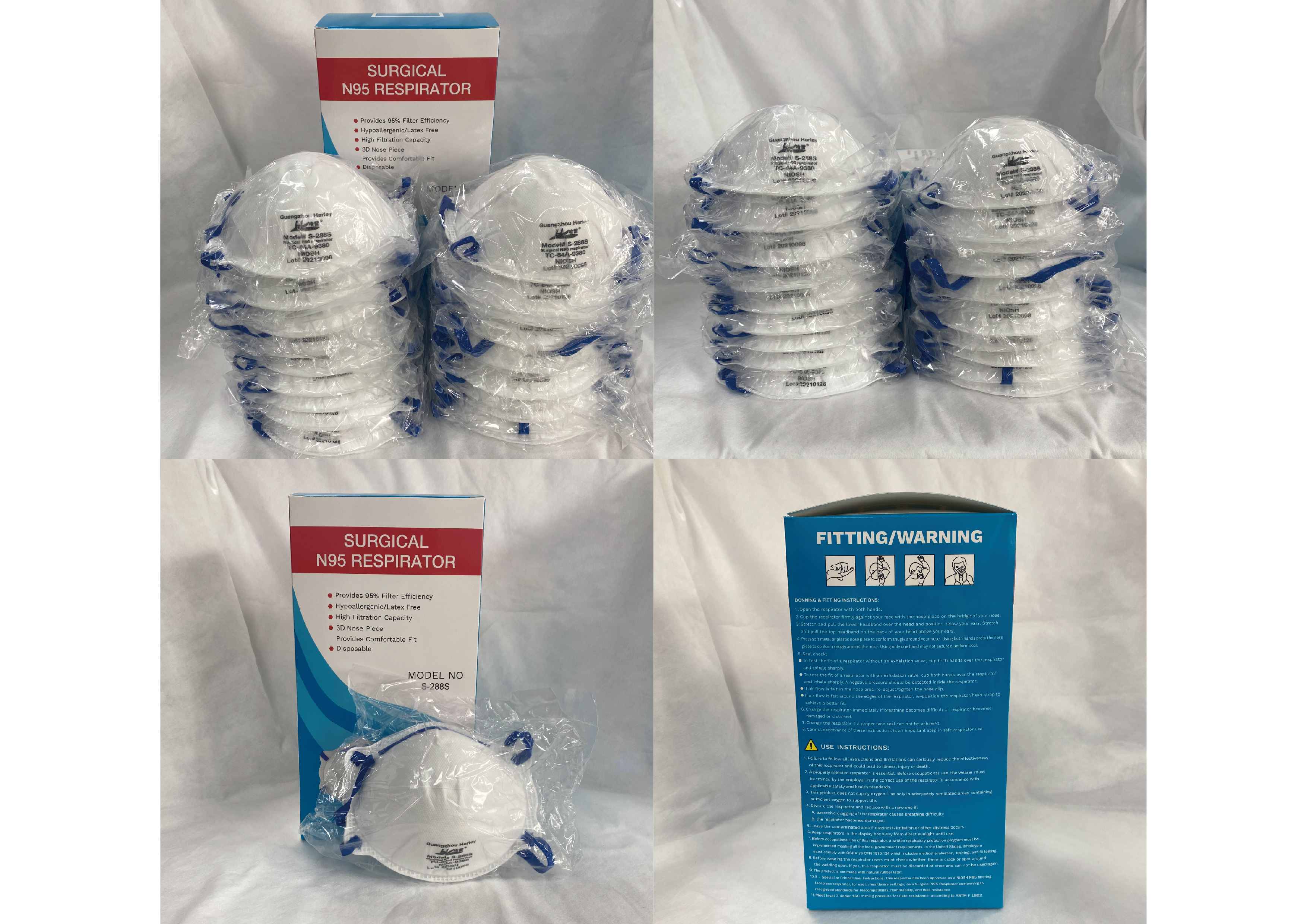 Harley N95 Model S-288 Respirator Mask | NIOSH TC-84A-9380