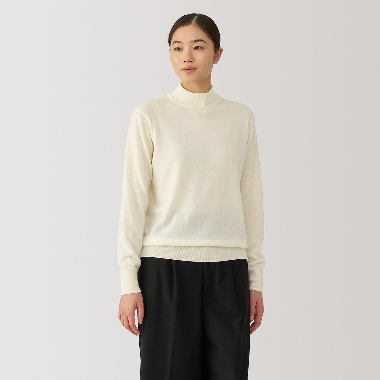 Sweatshirt Women's Off Country Mock Neck Women's Fine Knit