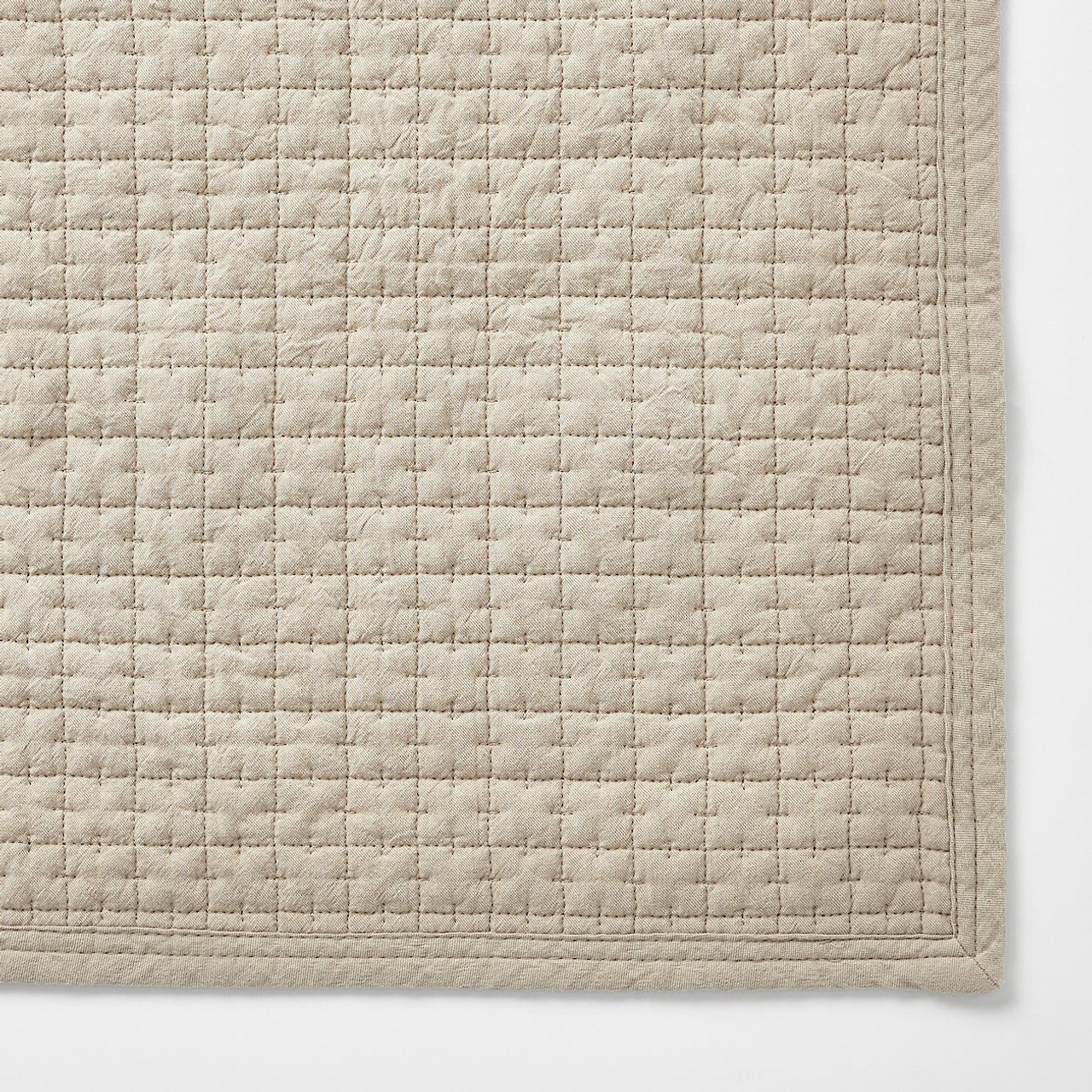 Washed Cotton Quilted Rug 140 x 195cm | MUJI