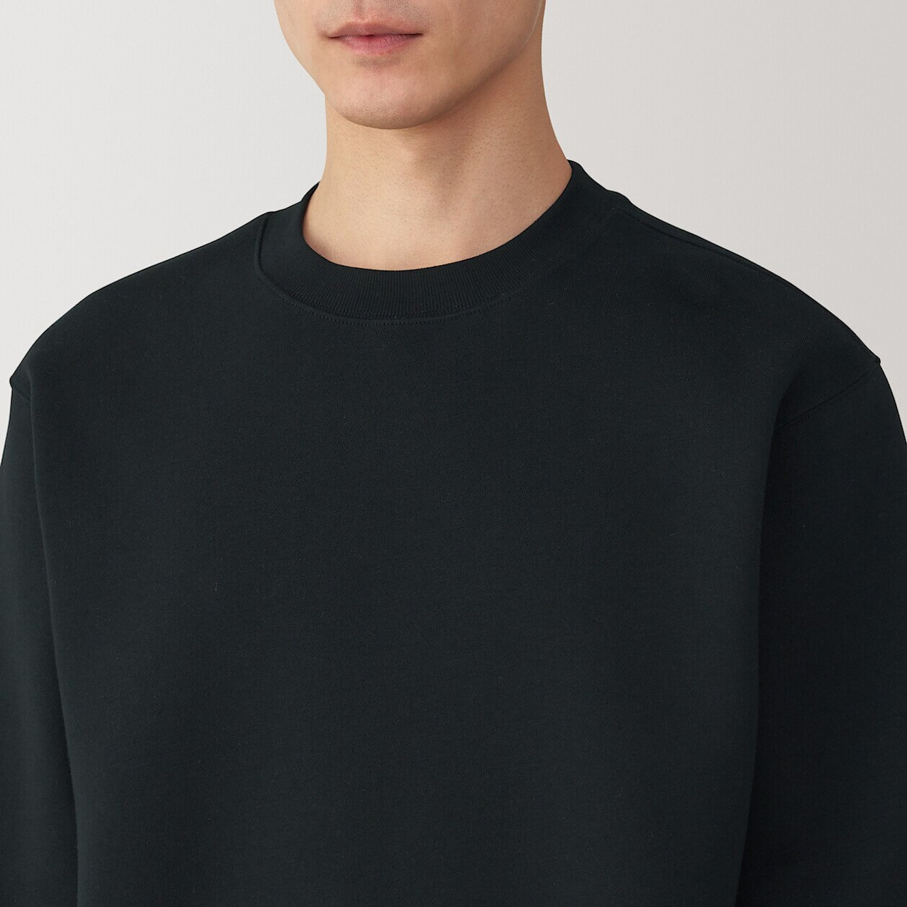 everyone cotton crew neck sweatshirt 黒 M everyone cotton crew neck sweatshirt (BLACK) | everyone