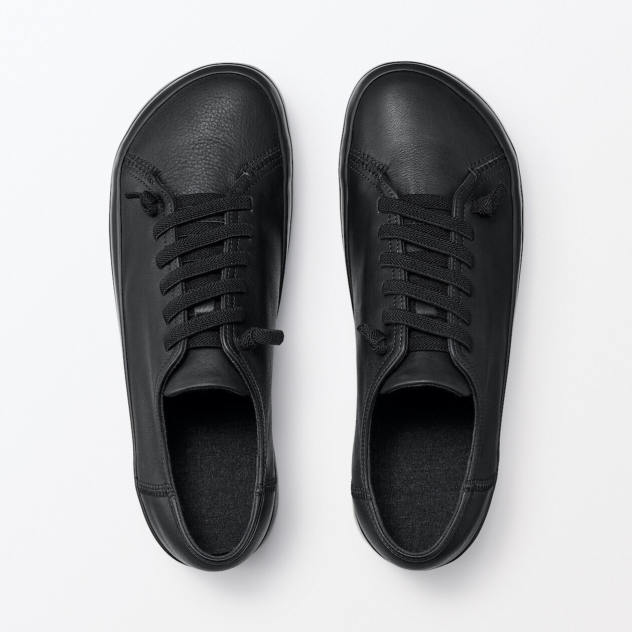 Men's Leather Low‐Cut Trainers | MUJI