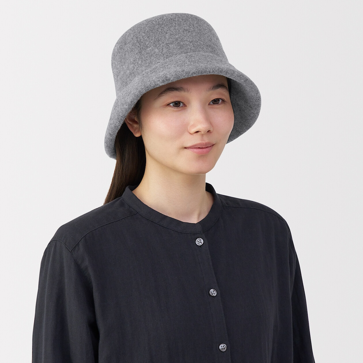 Melton Wool Bucket Hat | MUJI