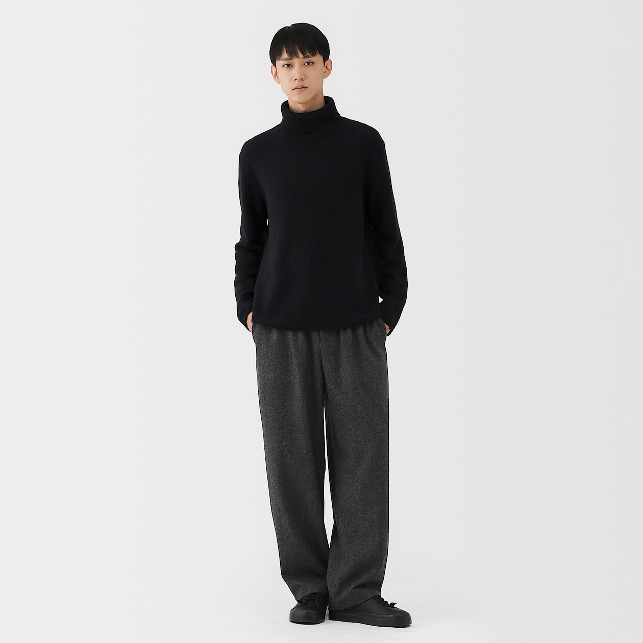 Men's Cashmere Turtleneck Jumper | MUJI