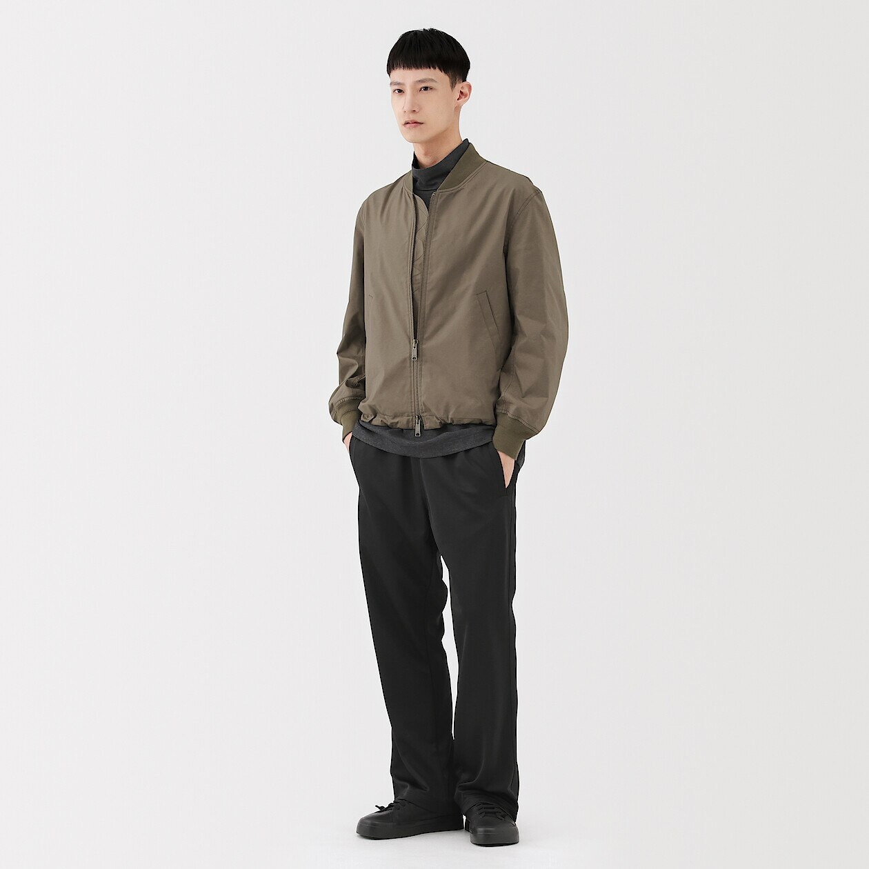 Men's Polyester Water-Repellent Zip Jacket | MUJI