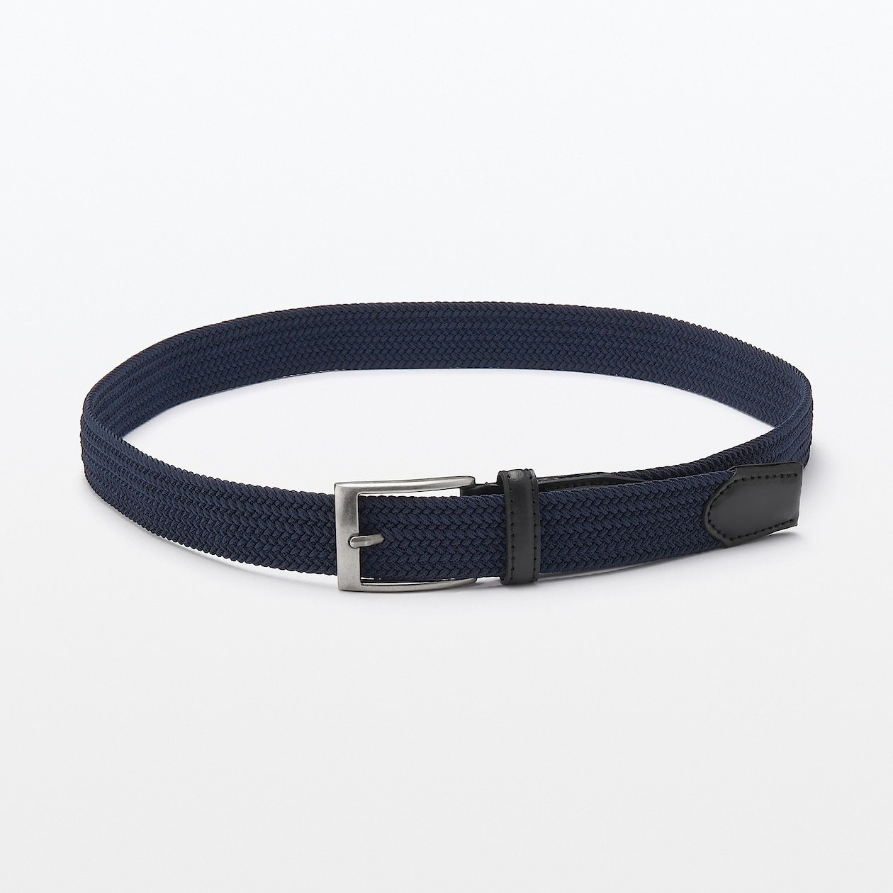 Paul Smith: Ceinture noire à patte coulissante à rayures verticales