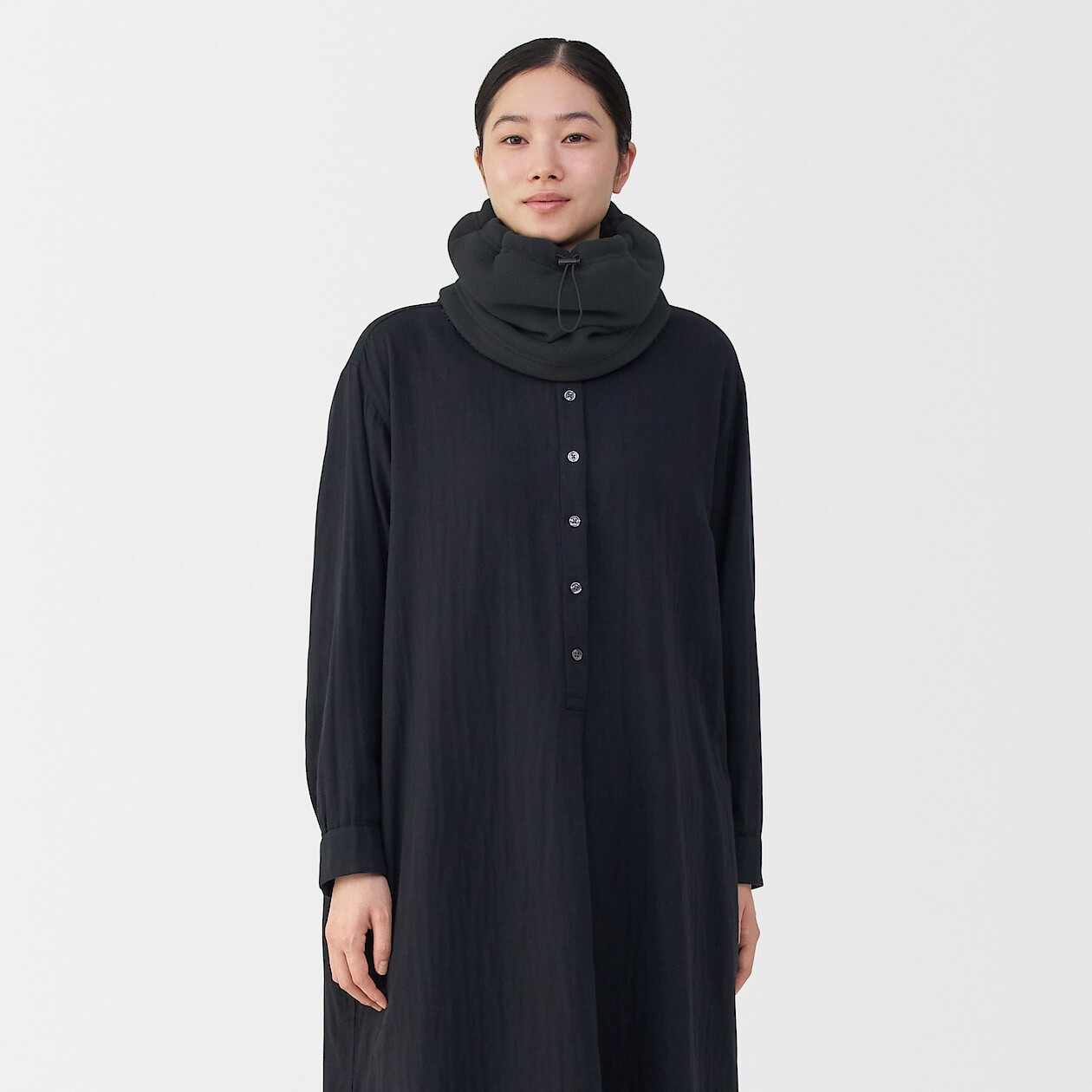 Recycled Polyester Boa Fleece Neck Warmer | MUJI