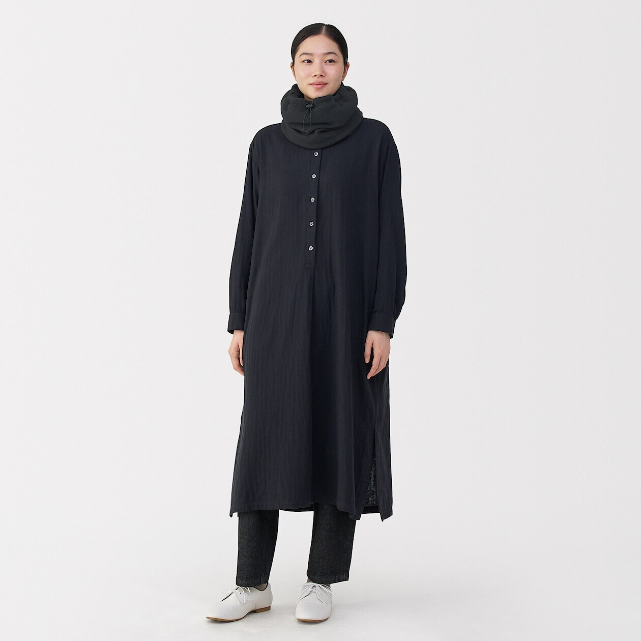 Recycled Polyester Boa Fleece Neck Warmer | MUJI